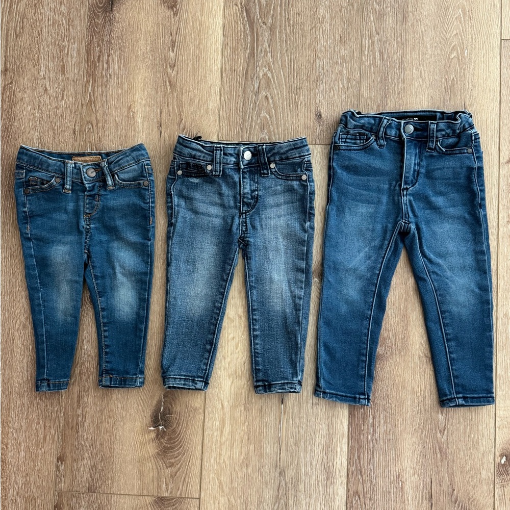 Joe’s Skinny Jeans Baby Set of 3 Sizes 9M, 12M, 2T